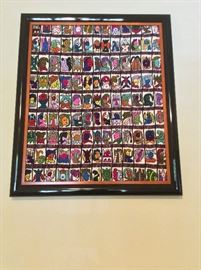 Hand Embroidered Art from Guatemala, 24" x 28".