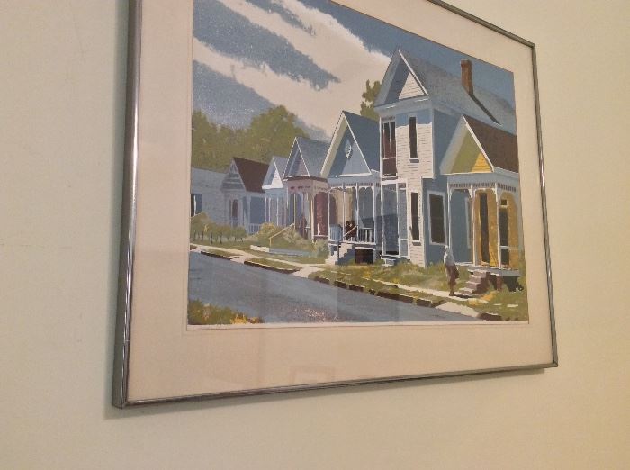 Art by L. Hoffmann, "S. Cedar St., Mobile, AL", 34" x 27".