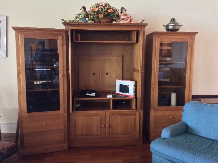 Ethan Allen Entertainment Cabinets.