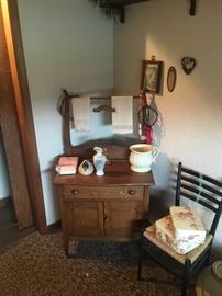 antique wash cabinet