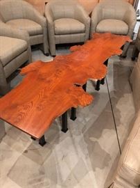 Free Form Wood Coffee Table