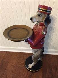 Figural Dog Butler