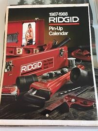1987-88 Rigid Tools Pin-Up Calendar