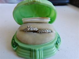 14K Gold Wedding Ring Set