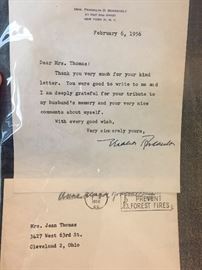 Eleanor Roosevelt Autographed Letter
