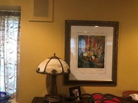 OLDER TIFFANY STYLE LAMP