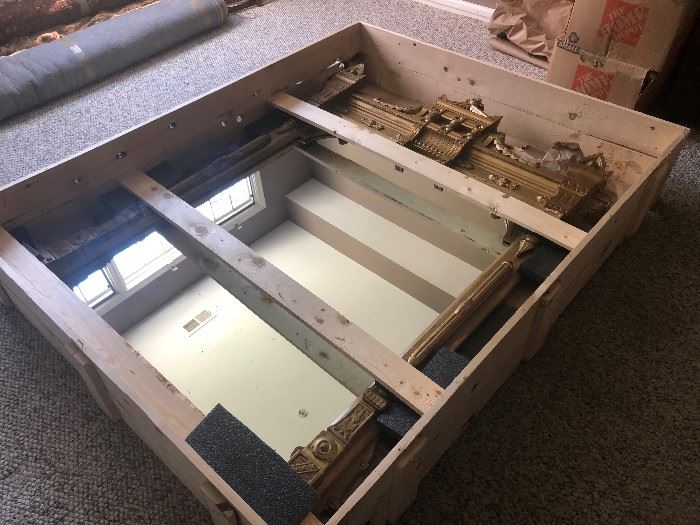 GORGEOUS VERY LARGE EAST LAKE MIRROR - CRATED AND READY TO GO!