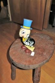 Linemar Jiminy Cricket windup tin toy