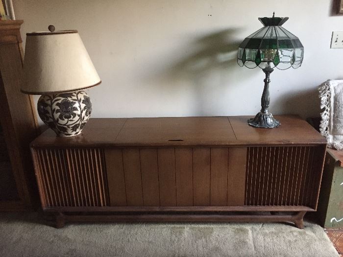 Mid Century Danish Packard Bell console stereo 