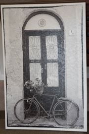 Bicycle Black and White Wall Art