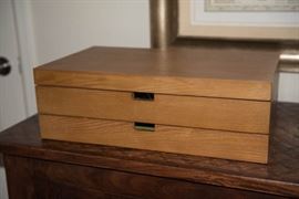 Crate and Barrel Flatware Storage Box