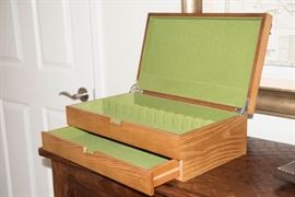 Crate and Barrel Flatware Storage Box