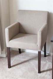 Crate and Barrel Tan Sitting Chair