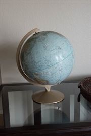 Vintage Table Top World Globe