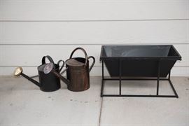 Crate and Barrel Metal Watering Can
