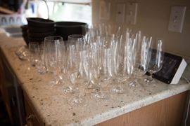 Crate and Barrel Jane Water Goblets-17 ct