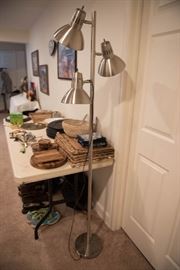 Silver 3 Light Floor Lamp