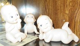 Vintage Porcelain Bisque Kewpie Piano Baby Figurines 