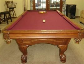 Leisure Bay Billiards Pool Table with Conversion Ping Pong Table Top & Supplies
