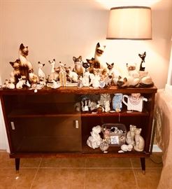 MCM Furniture, and a collectible for the cat lover in your life, especially those with an appreciation for Siamese...including a stellar pair of working TV lamps!