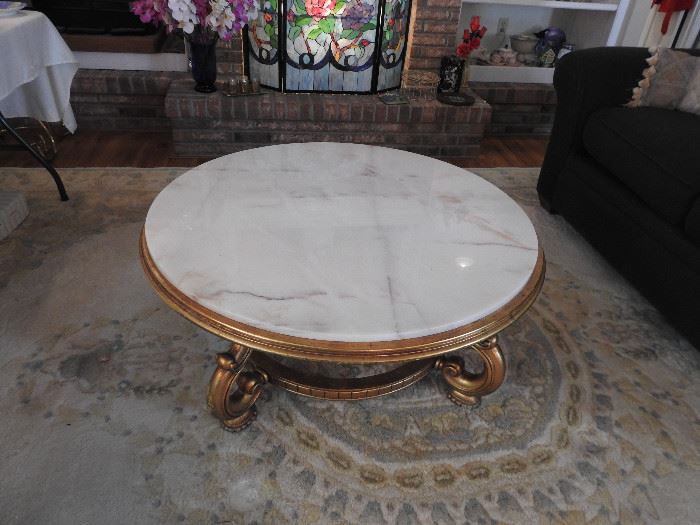 Italian Marble Top Coffee Table
