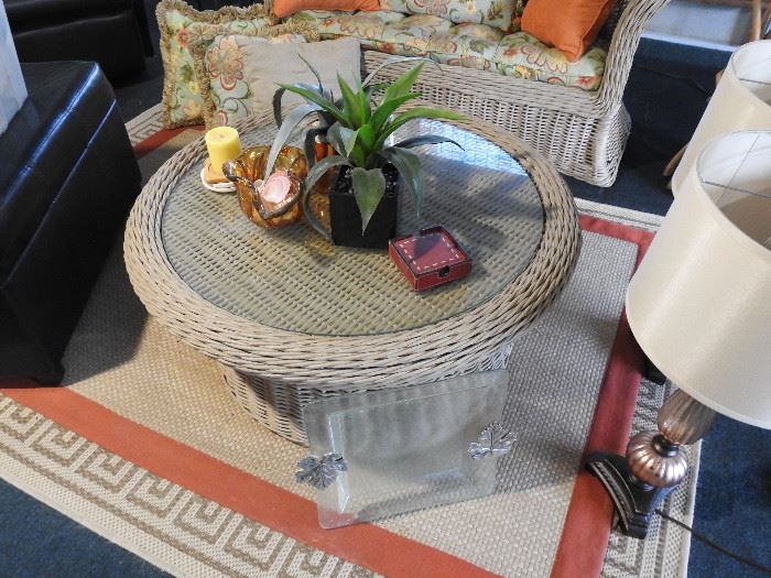 wicker table