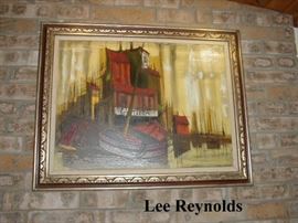 Lee Reynolds painting on canvas