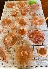 Depression glass collection 