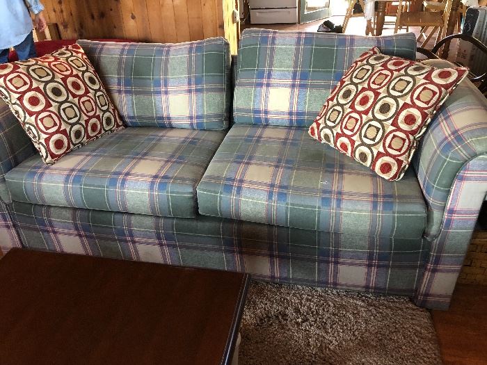 Plaid couch 