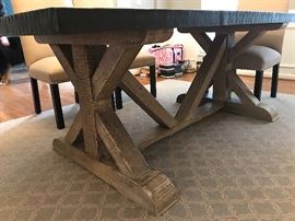 Alternate view of table base; Dash & Albert area rug