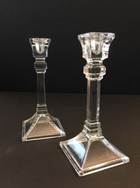 Toscany crystal candlesticks