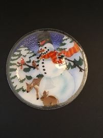 Peggy Karr fused glass plate