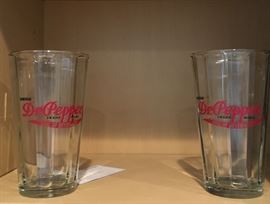 Vintage Dr. Pepper glassware