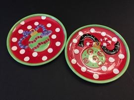 Christmas plates by Becca