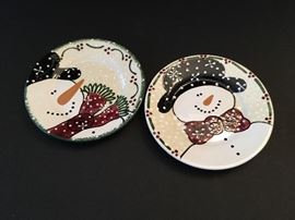Snowman plates