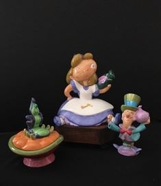 Alice in Wonderland teapot, creamer & sugar