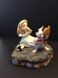 Alice in Wonderland and White Rabbit statue