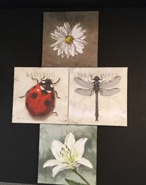 Square canvas wall decor