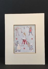 Alice in Wonderland art work