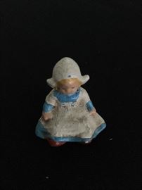 Vintage small cast iron figurine