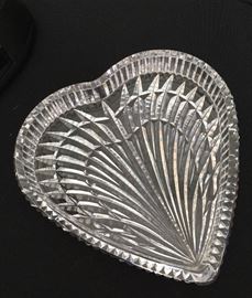 Waterford crystal heart dish