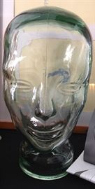 Glass skull form