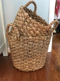 Various woven baskets