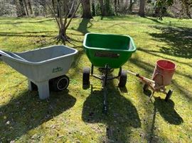 Seeder and Garden Wheel Barrow https://ctbids.com/#!/description/share/132047