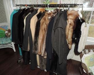 FURS, COATS and BETTER GARMENTS are to be found in this FINE ESTATE SALE !