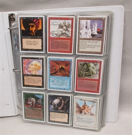 Magic the Gathering cards. A binder full of 306 of revised 3rd edition with rares