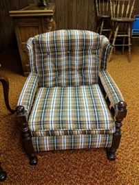 $125   Plaid chair, part of 3 piece set
