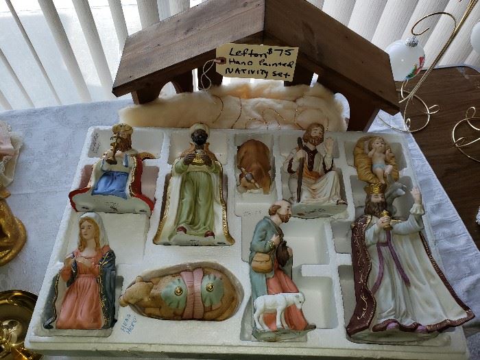 Lefton Handpainted  Nativity, $75