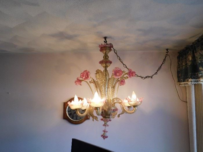 Vintage venetian murano Chandelier