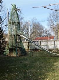 ROCKET PLAYGROUND SLIDE